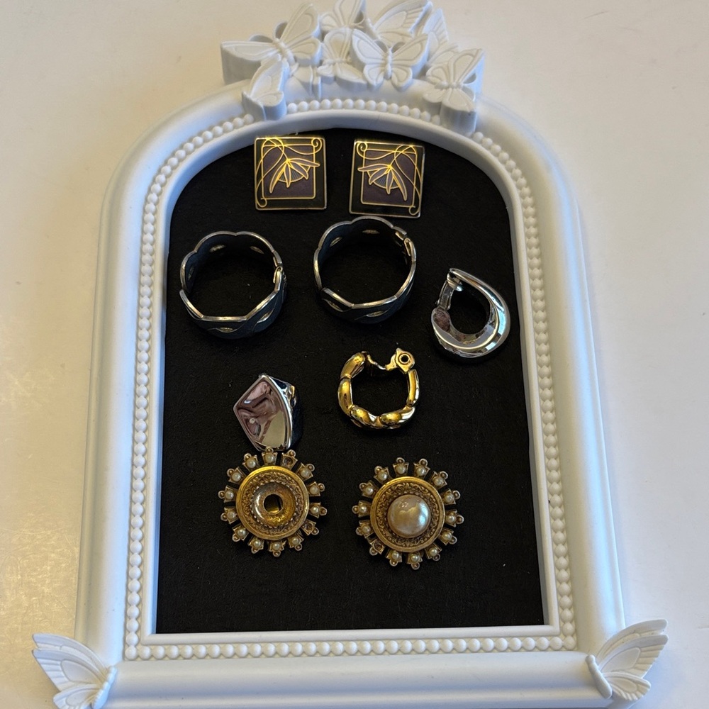 💰Vintage Mixed Earrings Set Various Designers and Conditions All Clip On